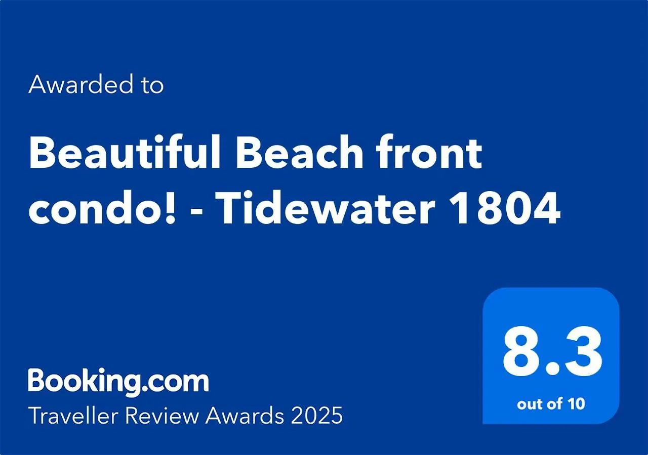 Beautiful Beach Front Condo! - Tidewater 1804 파나마 시티